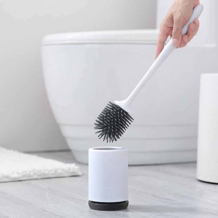 Non-stick Hair Soft Plastic Brush Head Toilet