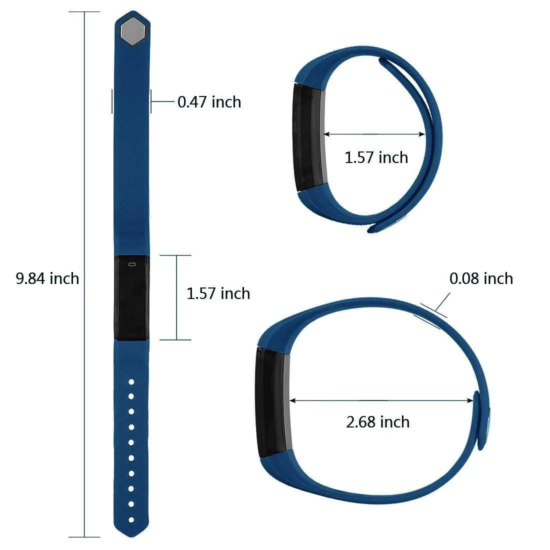 SmartFit Slim Activity Tracker And Monitor Smart Watch With FREE Extra Band