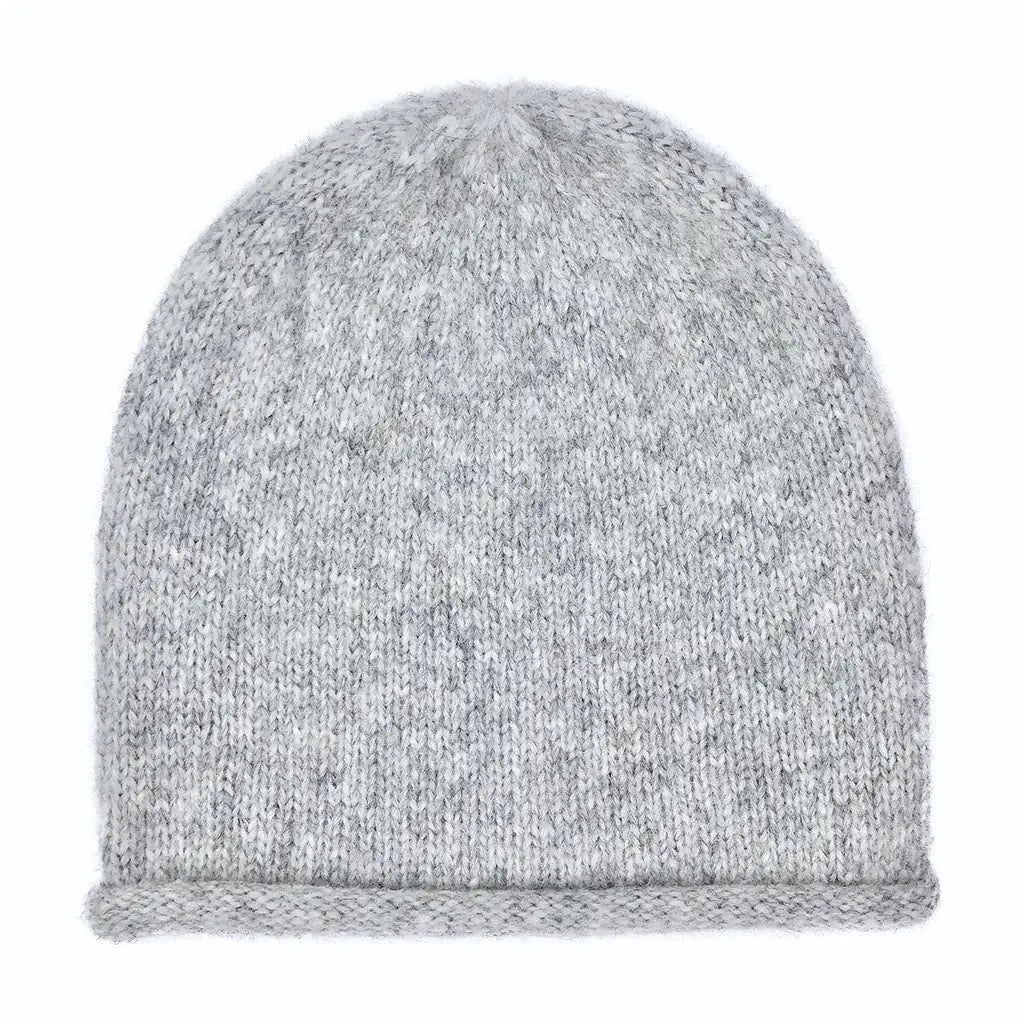 Gray Essential Knit Alpaca Beanie